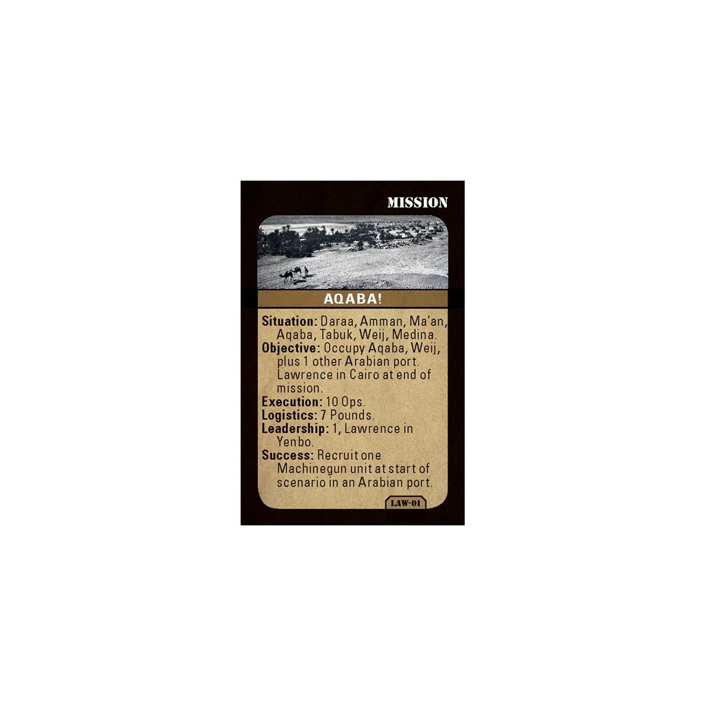 Mini Game Series - Lawrence of Arabia: The Arab Revolt 1917-18