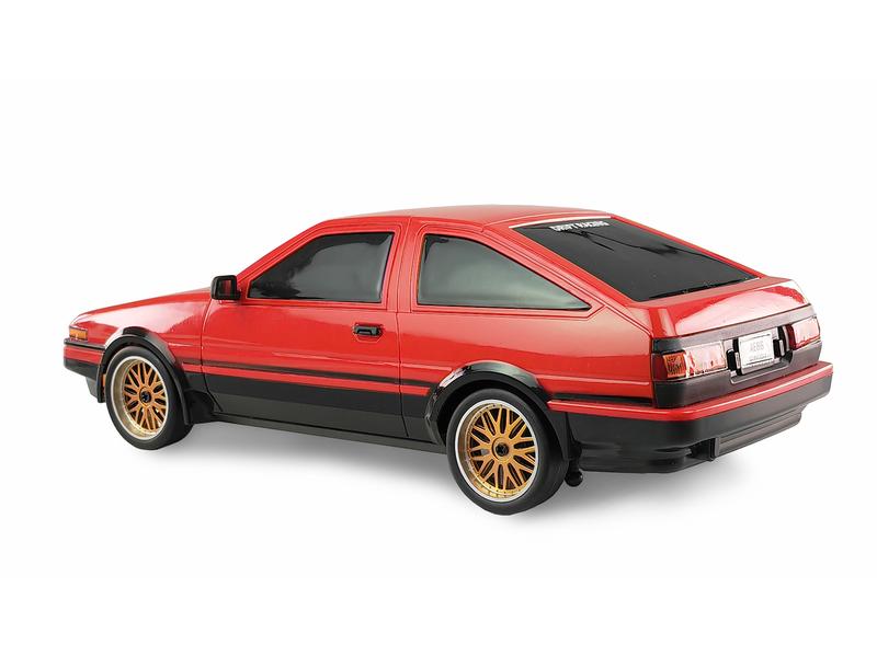 Amewi Drift AE86 Sprinter Trueno RWD, Rot, RTR, 1:18 Kleiner JDM Drifter mit Heckantrieb