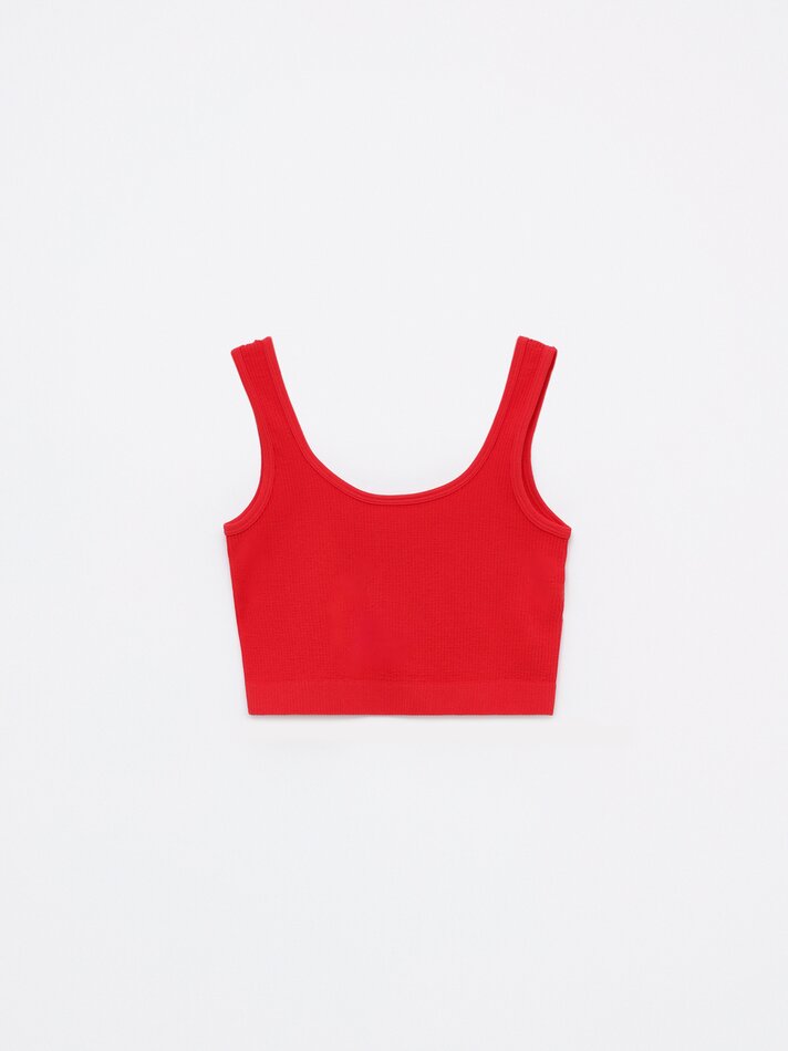 Top sem costura - Vermelho