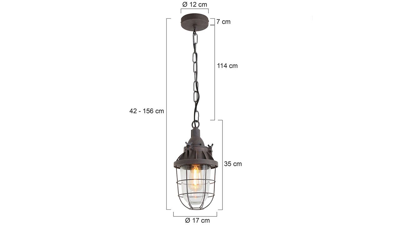 Hanglamp 7890B Mistral Mexlite ⌀17  cm