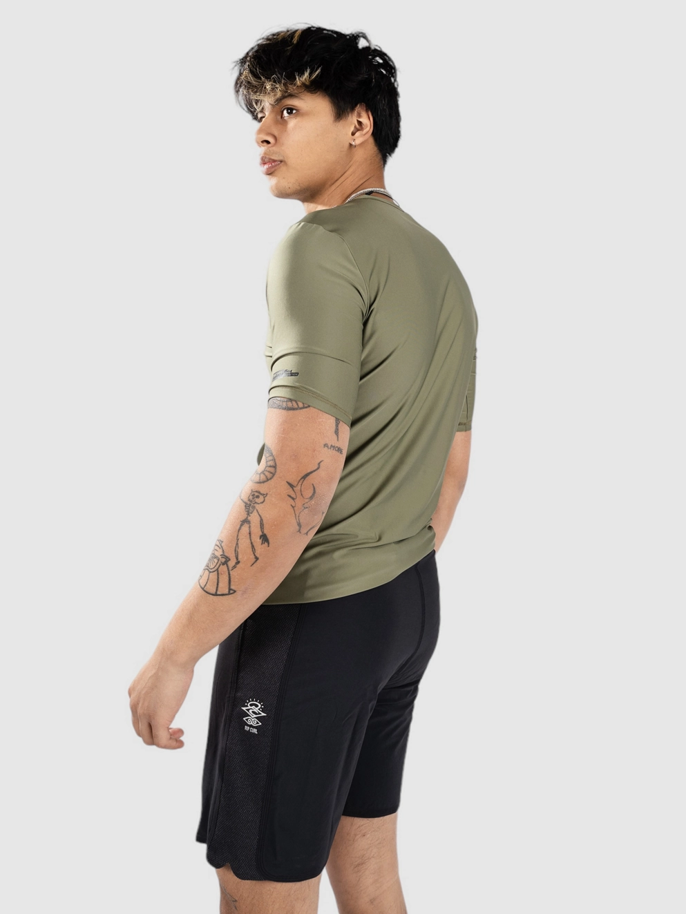 O'Neill Essentials Cali S/LSV Skins Lycra deep lichen green