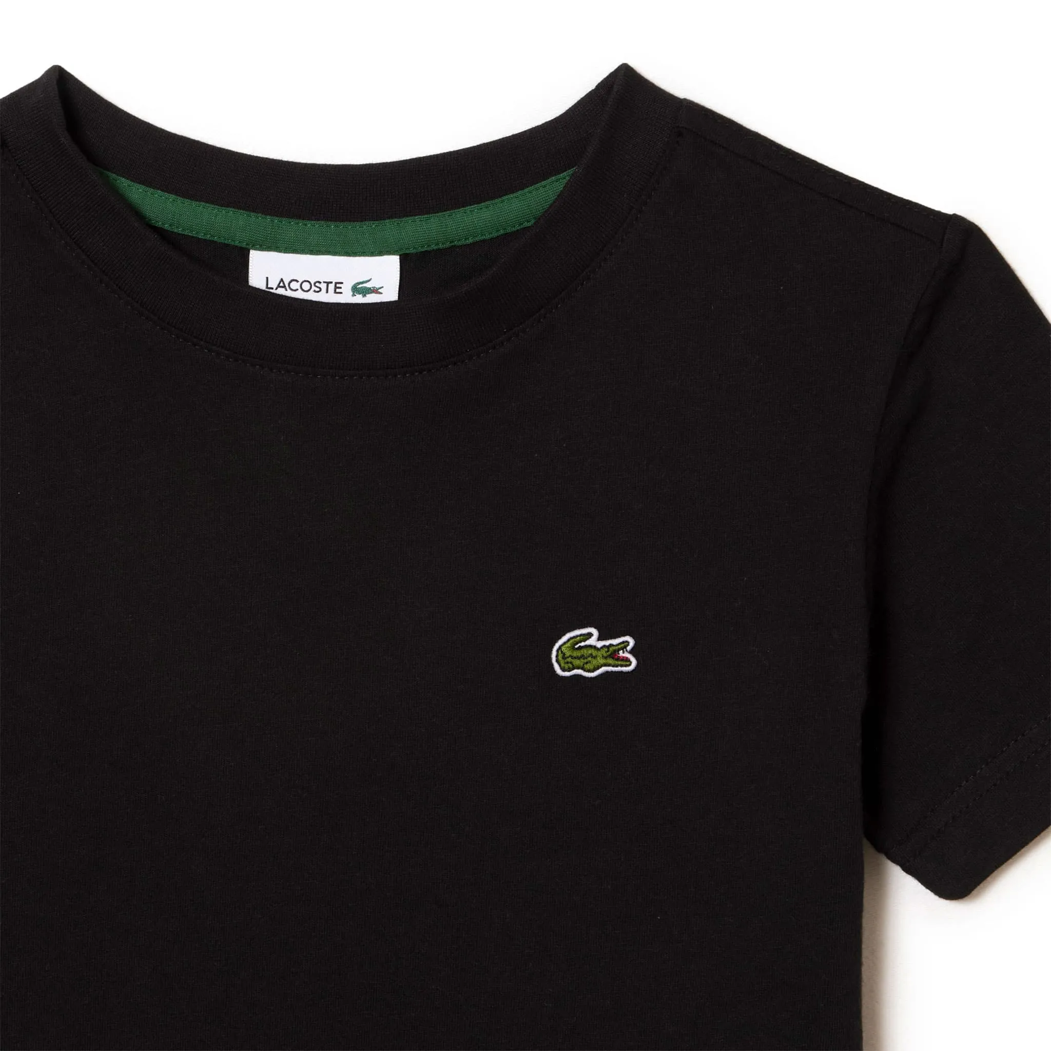 Lacoste T-shirt Jersey Noir 10-16ans