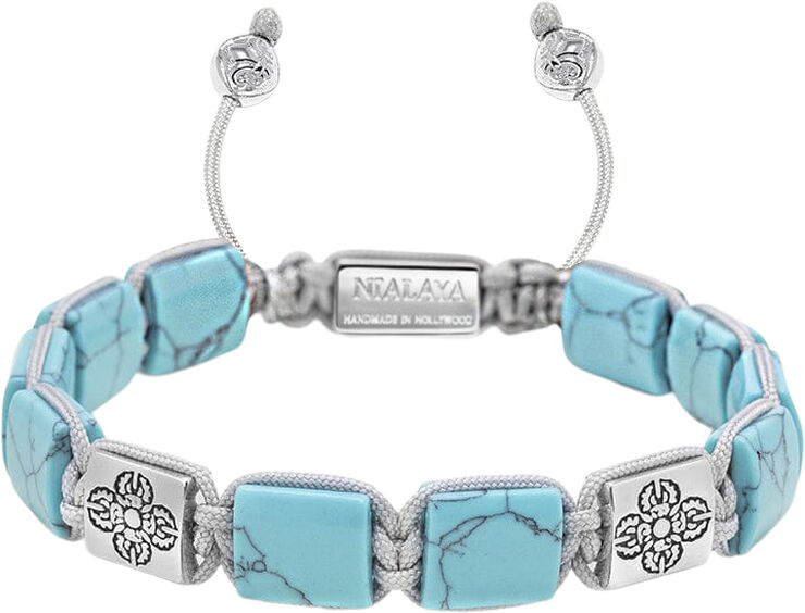 Nialaya The Dorje Flatbead Collection - Turquoise and Stainless Steel Turquoise