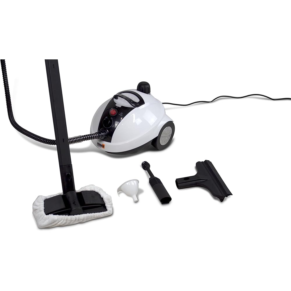 FEIDER Nettoyeur Vapeur 1300 W Chauffe Rapide en 5 Min, Pression 3,5 Bar, Réservoir 0,7 L, Accessoires Inclus, Flexible 2 m, Protection Surchauffe – FHNVT1300 : Cuisine et Maison