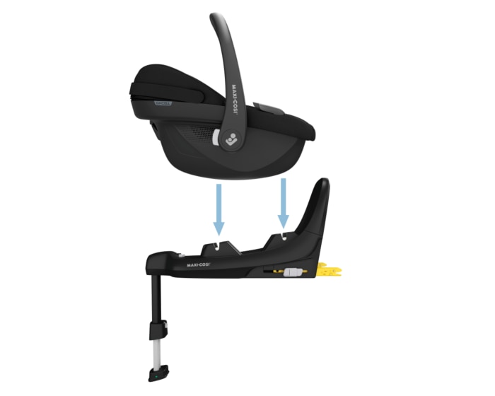 FamilyFix S 0 - 4 Y  40 - 105 cm  0 - 18 kg    Rückwärtsgerichtete Fahrten |    Click & Go-Installation |    Visuelles Installationsfeedback |