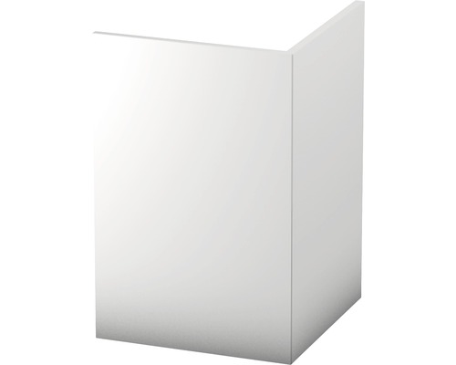 Hoekbeschermingshoek, hard PVC, wit, ongeperforeerd, 30 x 30 x 2500 mm