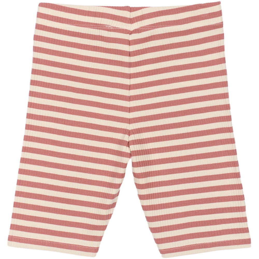 Køb The New Old Rose Striped Moore Tight Rib Shorts