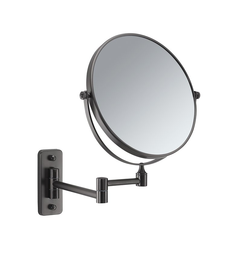 Gedy Gaia scheerspiegel 18cm dubbelzijdig gunmetal