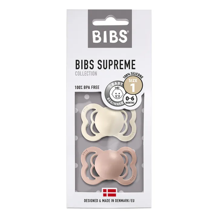 Bibs Tétines en silicone - Set de 2 | Blush