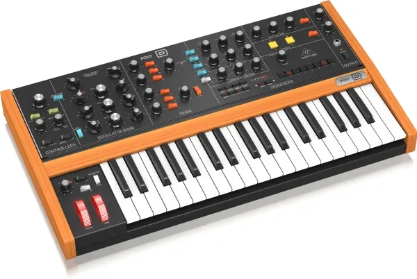 Behringer POLY D, Analog synthesizer, Dreje, Sort, DC