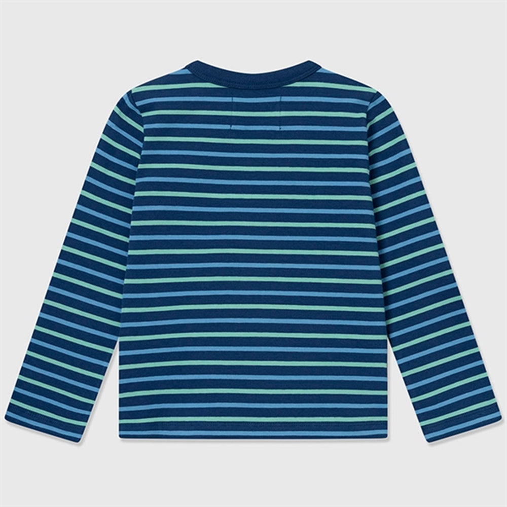 Navy stripes Kim Doggy Patch Bluse