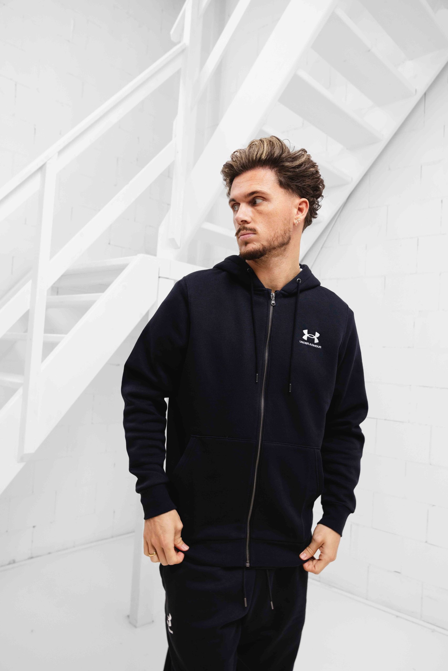 Under Armour Icon Fleece Trainingspak Heren Zwart