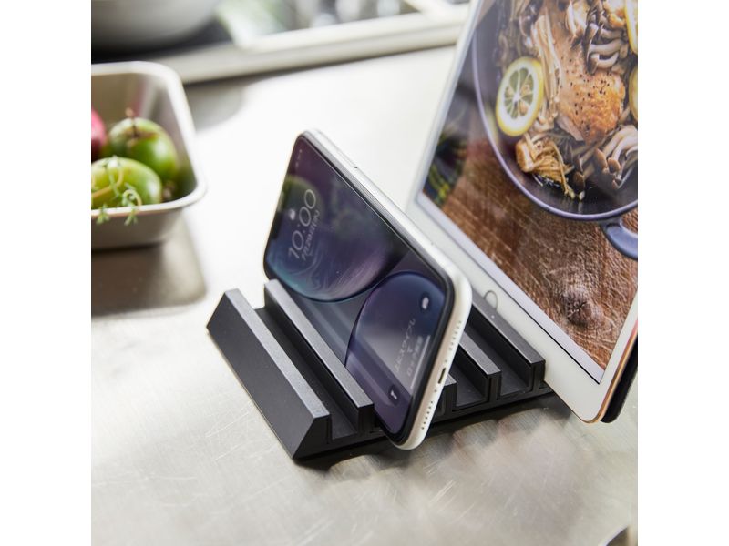 Yamazaki Halterung Tower 10 x 13 cm, Schwarz Tablet-Halter