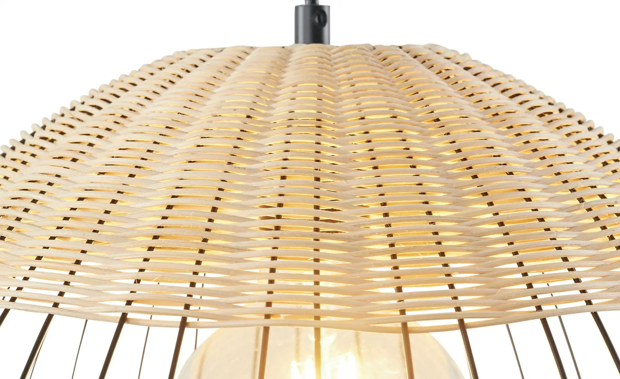 Paul Neuhaus Pendelleuchte, 1-flammig, Rattan