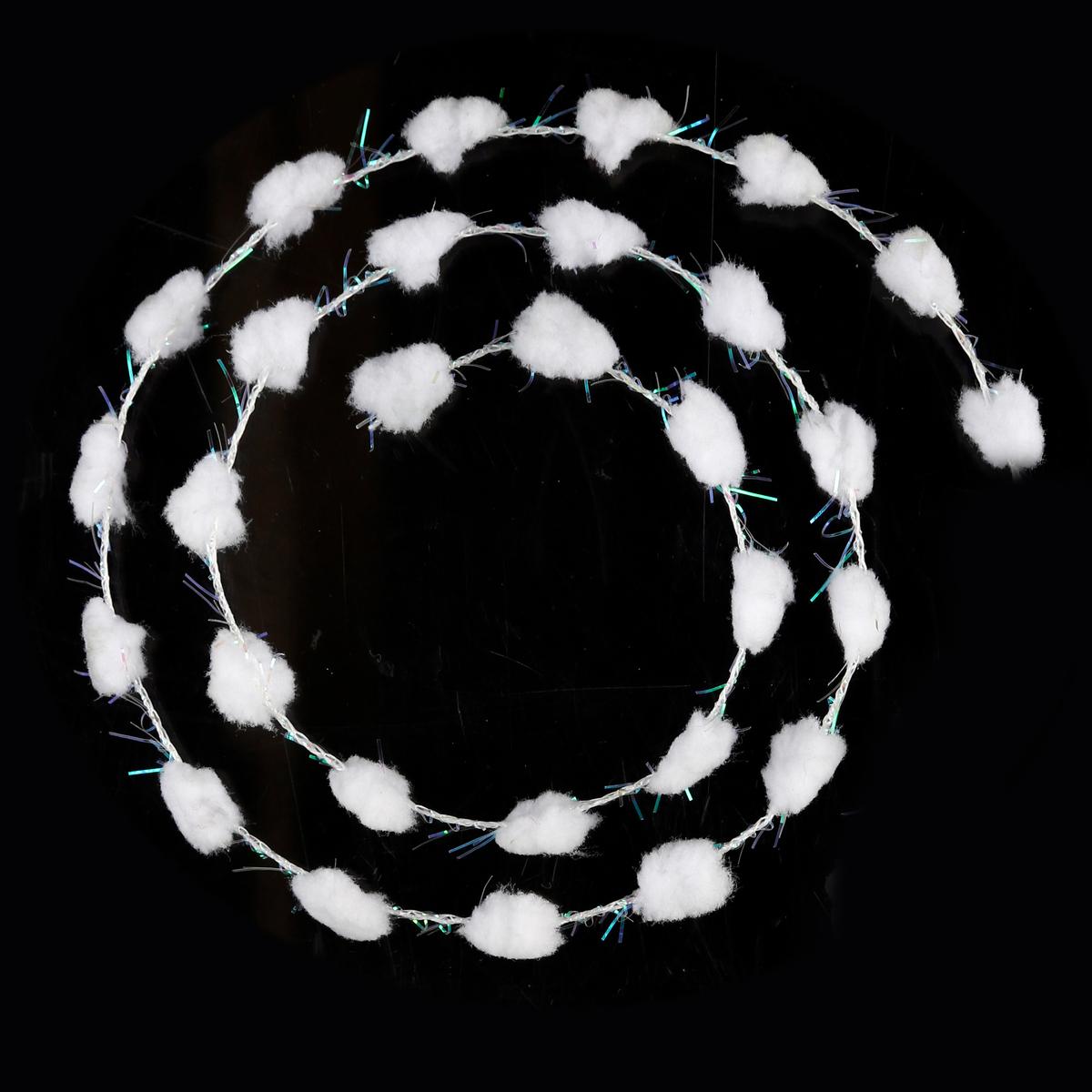 GUIRLANDE DE NOEL COTON MINI BOULES 2.50M