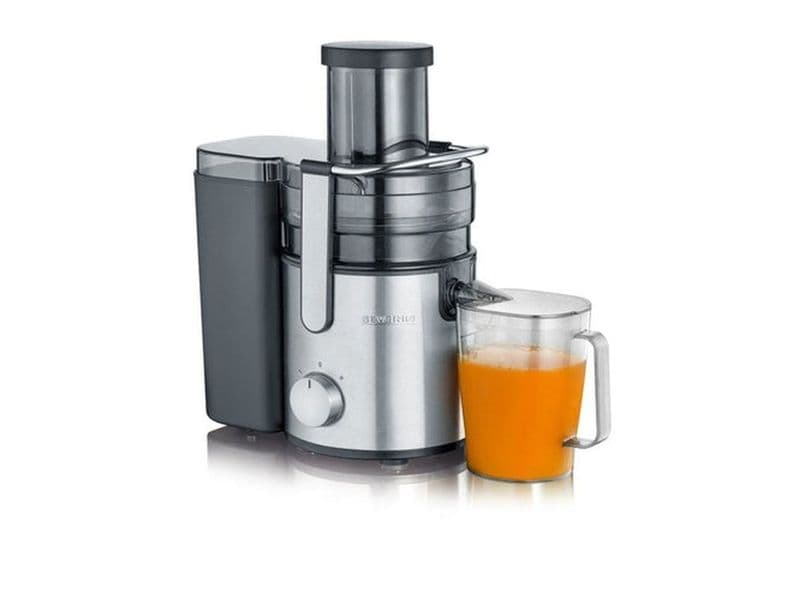 Severin Entsafter ES 3570 Schwarz/Silber Entsafter für alle gängigen Obst- und Gemüsesorten