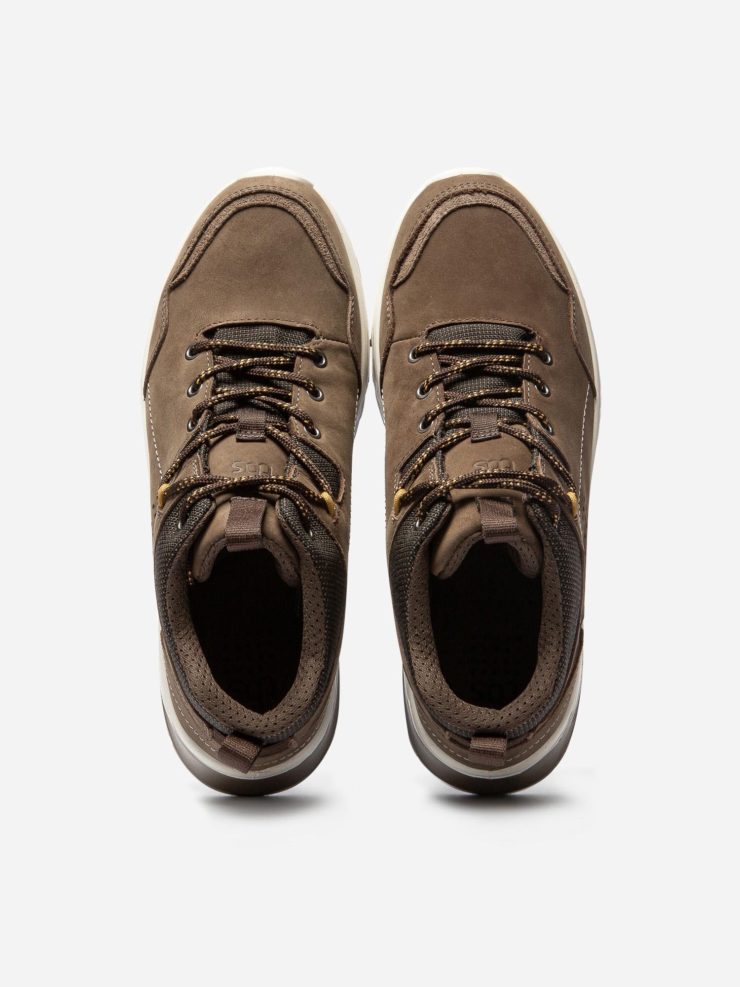 Tennis Homme Imperméable Semelle Crantée Cuir Marron