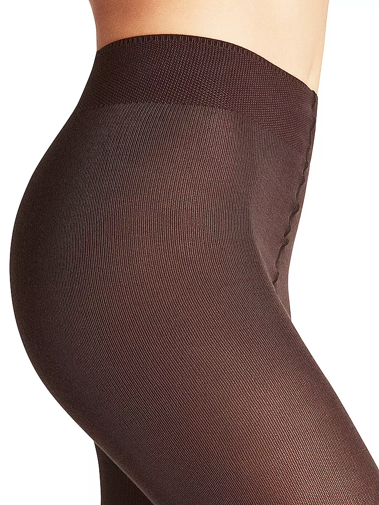 FALKE Strickstrumpfhose Family Dark Brown braun