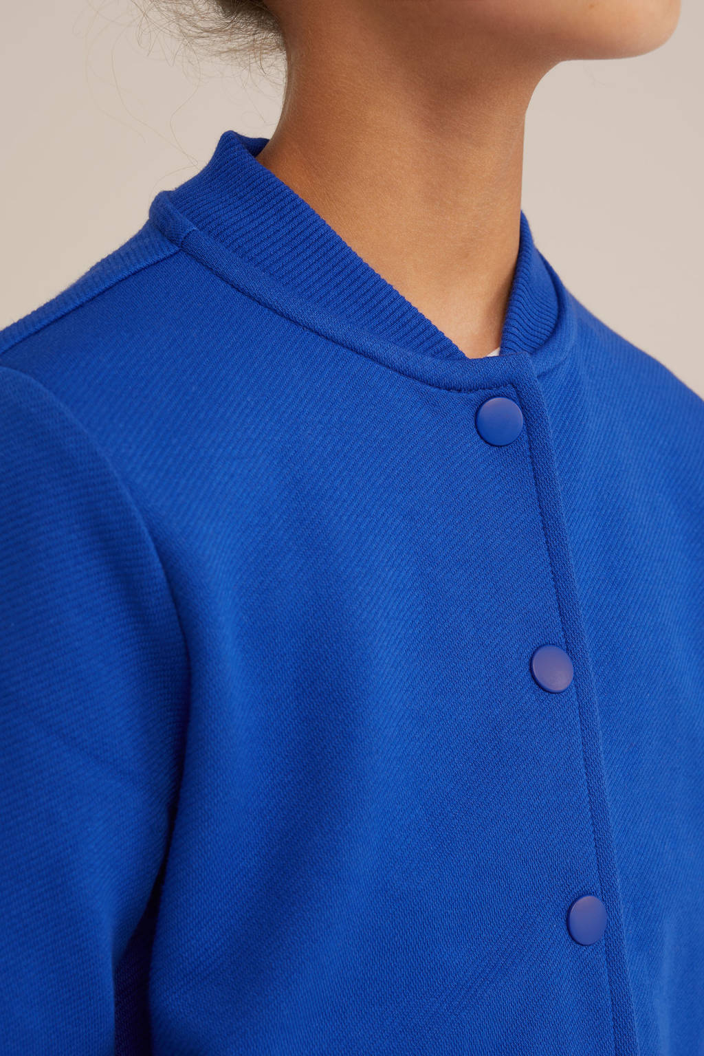 WE Fashion sweatvest blauw