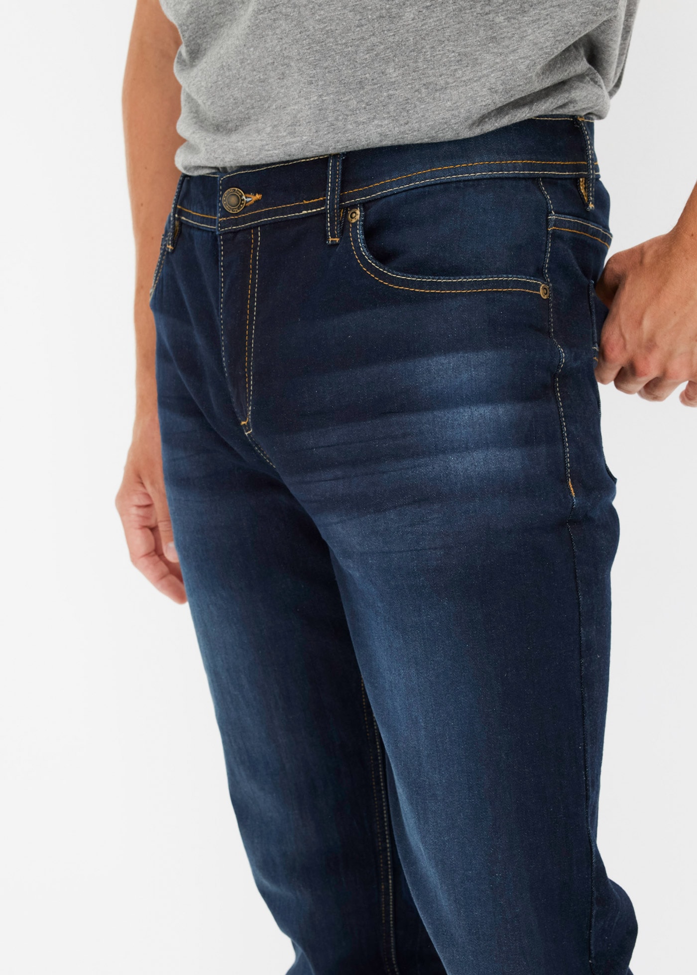 bonprix Slim-fit-Jeans »Slim Fit Stretch-Jeans, Tapered«, Slim Fit Stretch-Jeans, Tapered