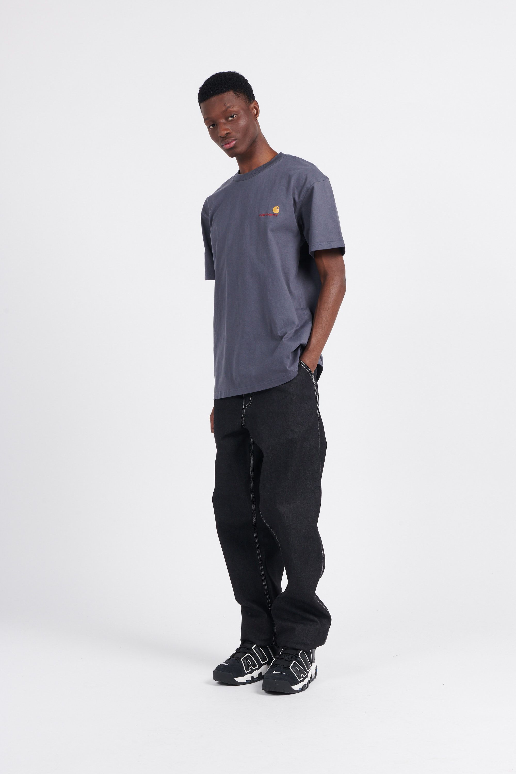 CARHARTT WIP T-shirt AMERICAN SCRIPT Gris