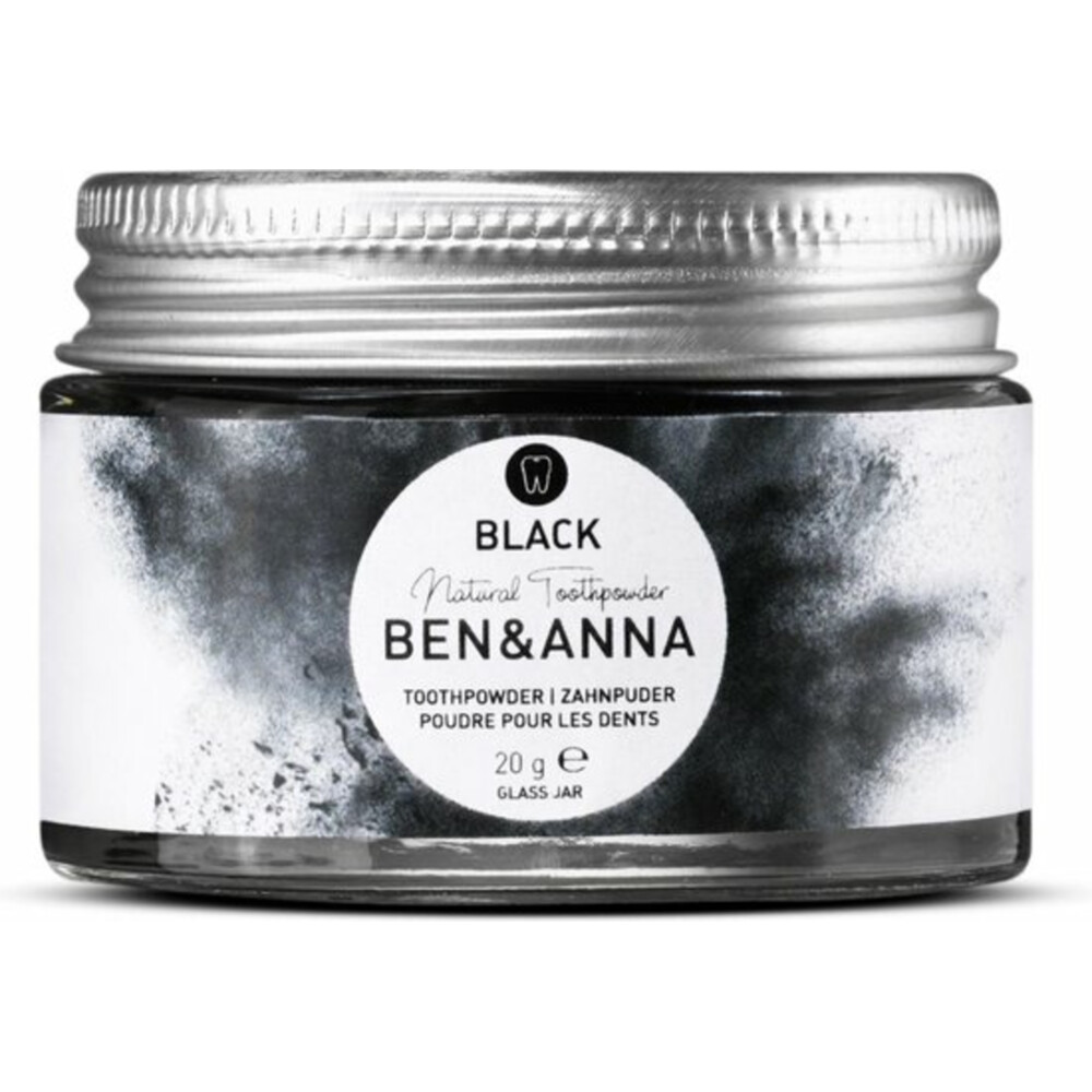 Ben & Anna Tandpoeder Zwart20 gr