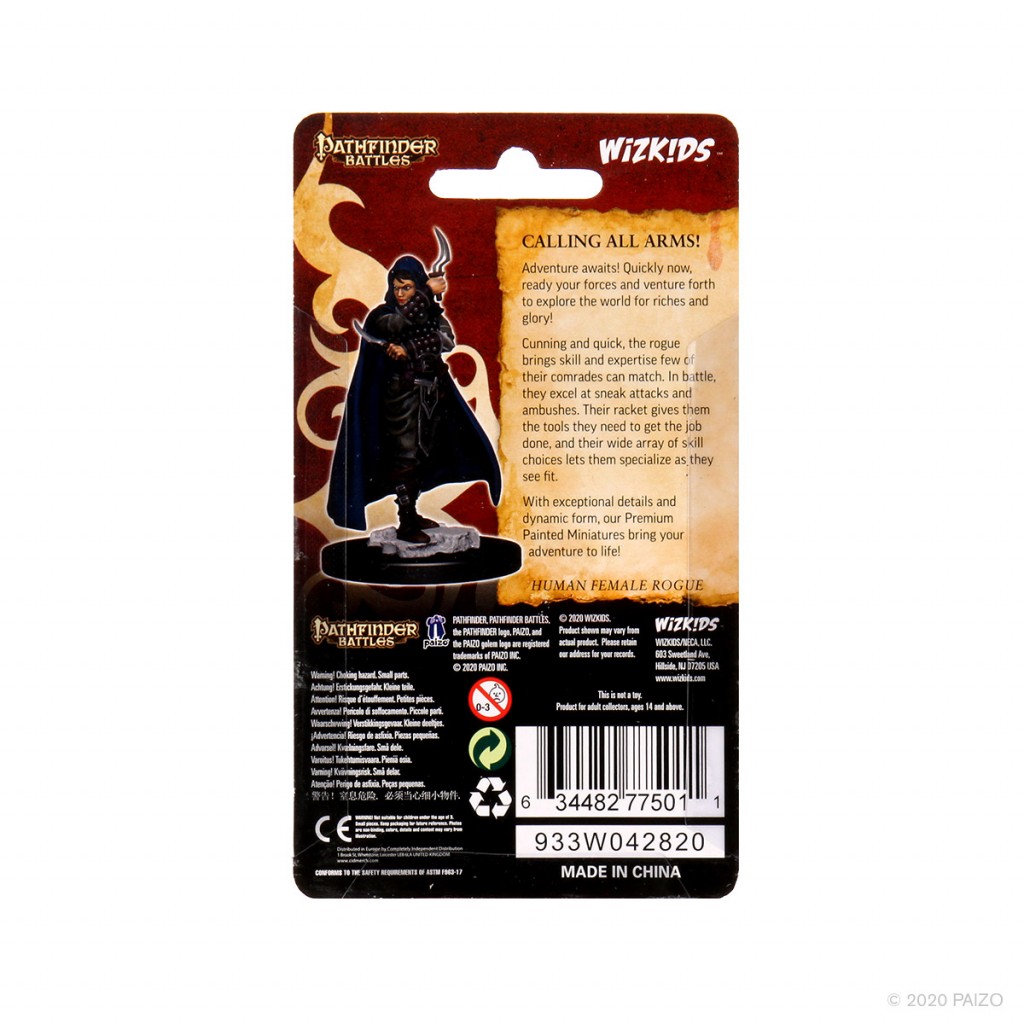 Pathfinder Battles Premium Figures - Human Rogue Female