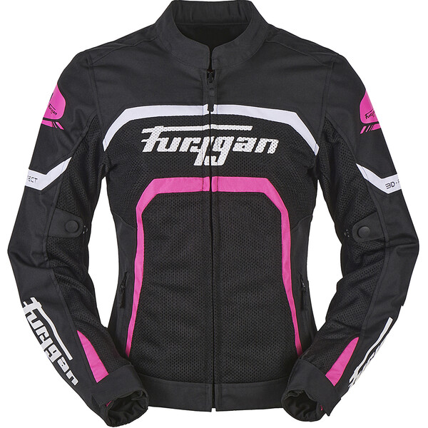Furygan - Blouson femme Mystic Evo Vented Noir / Blanc / Rose