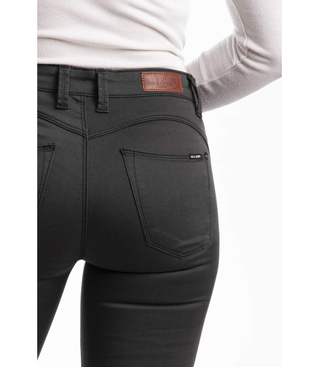 Pantalon coupe skinny LOUISE NOIR