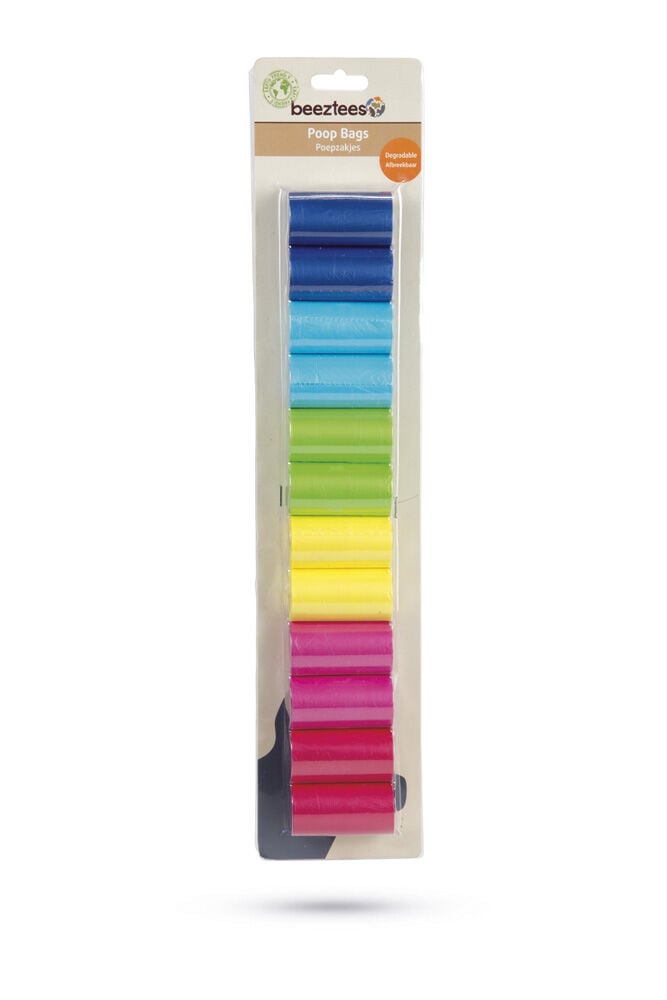 Beeztees Navulling Poepzakhouder Regenboog - multi - 12 Stuks