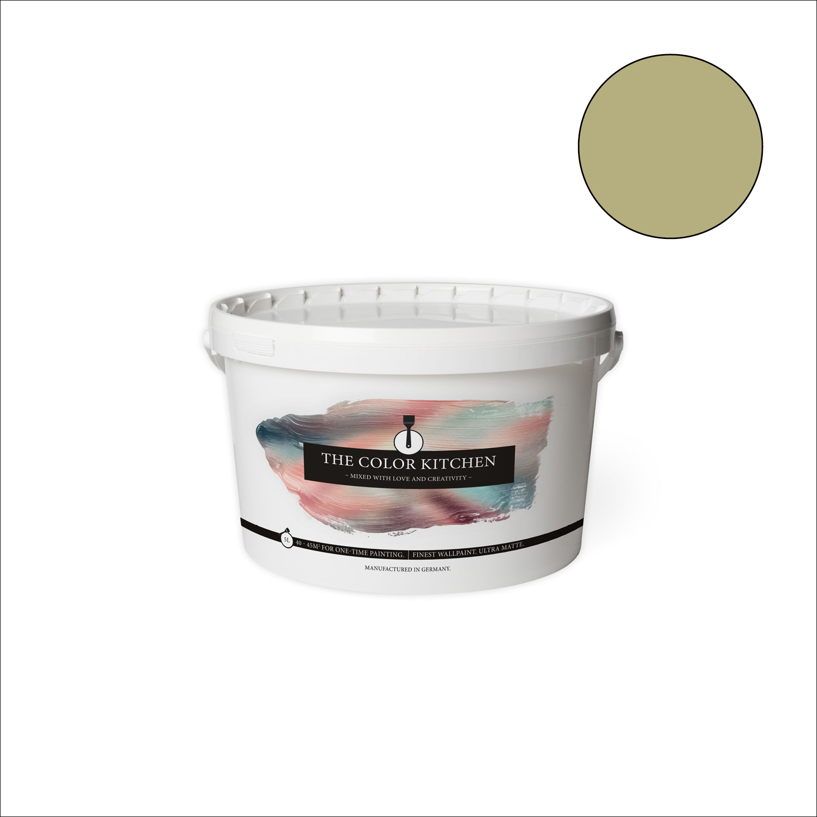 The Color Kitchen Wandfarbe Mellow Matcha - grün matt - 5 Liter