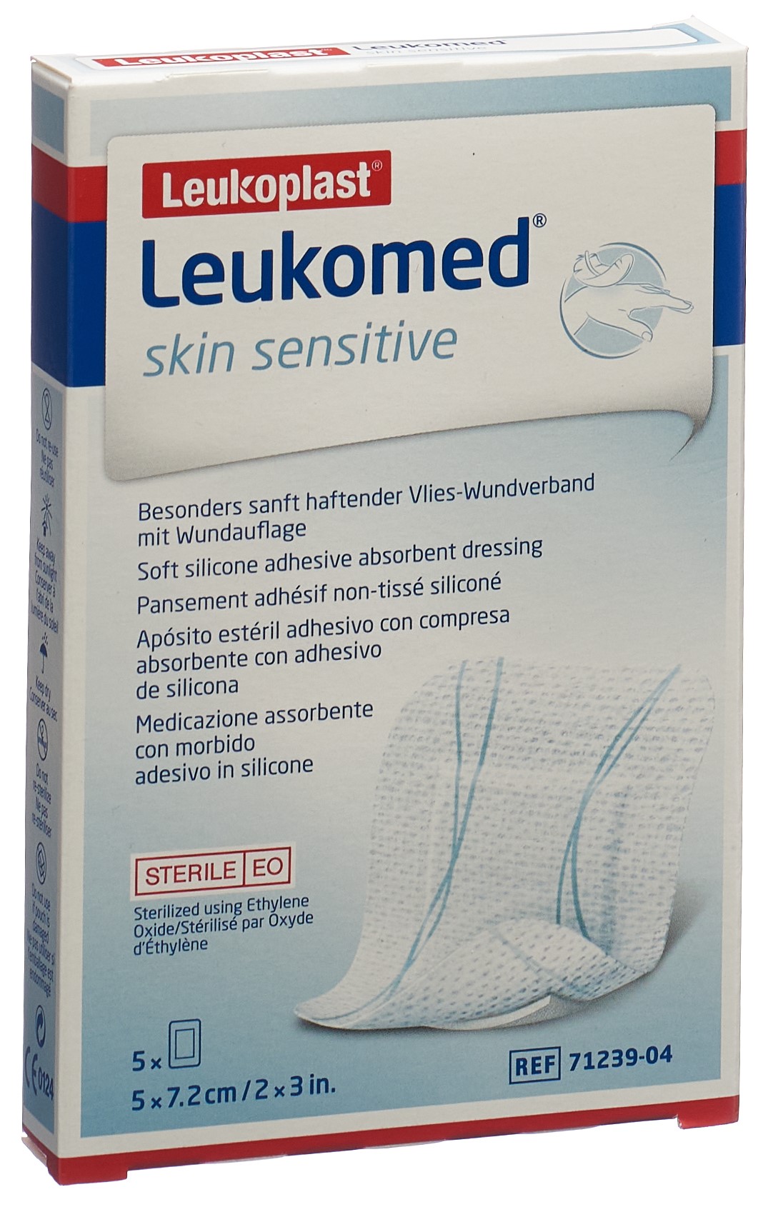 LEUKOMED skin sensitive<br>5 Stück, 5x7.2cm