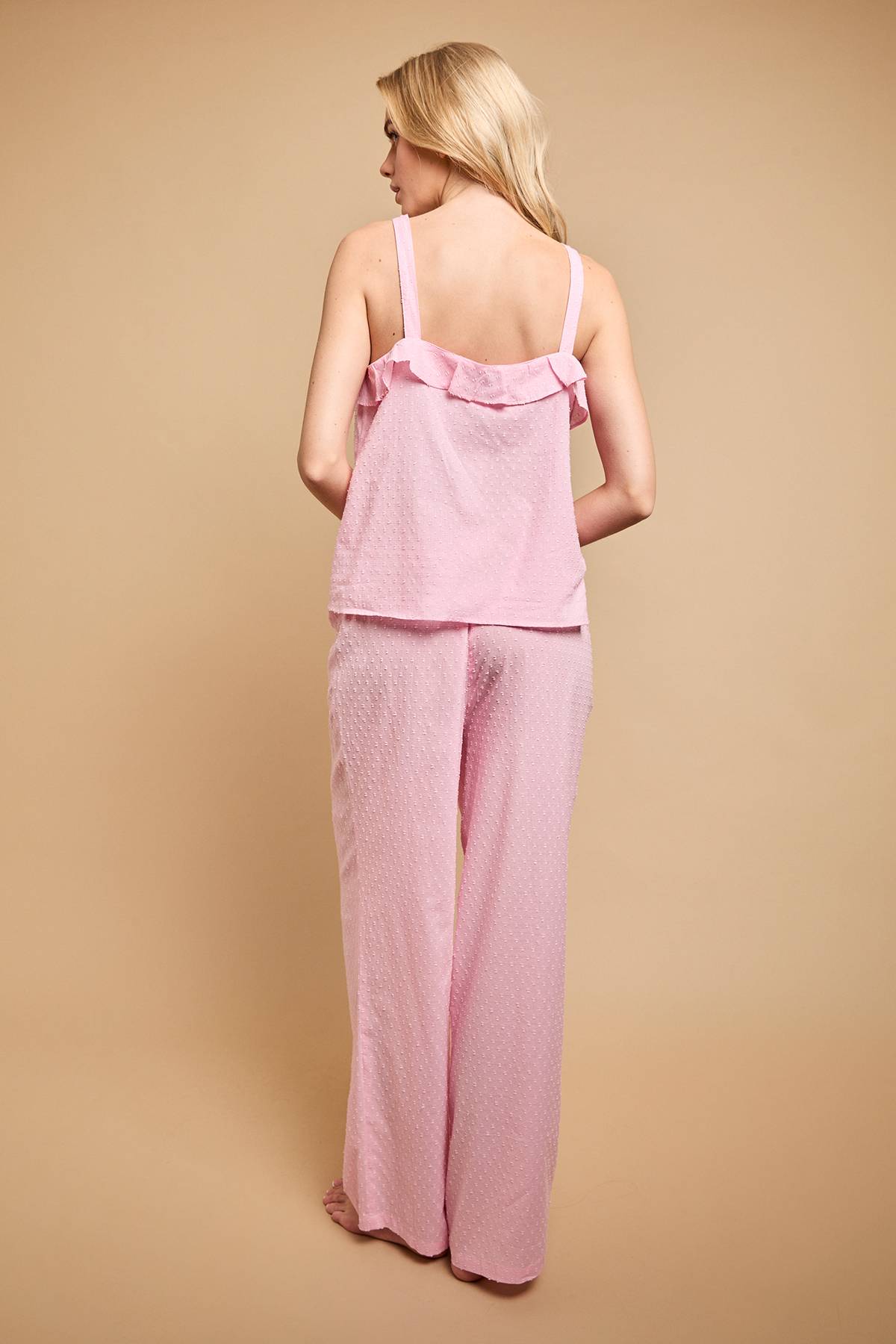 Oasis Ensemble De Nuit Pantalon Et Caraco À Boutons