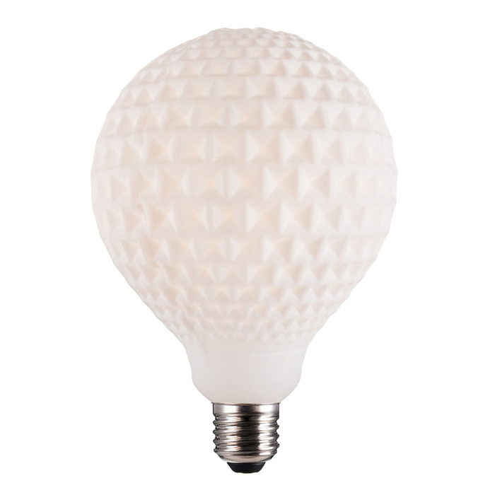 Nordlux Deco Checked LED-pære glas hvid 4 W E27