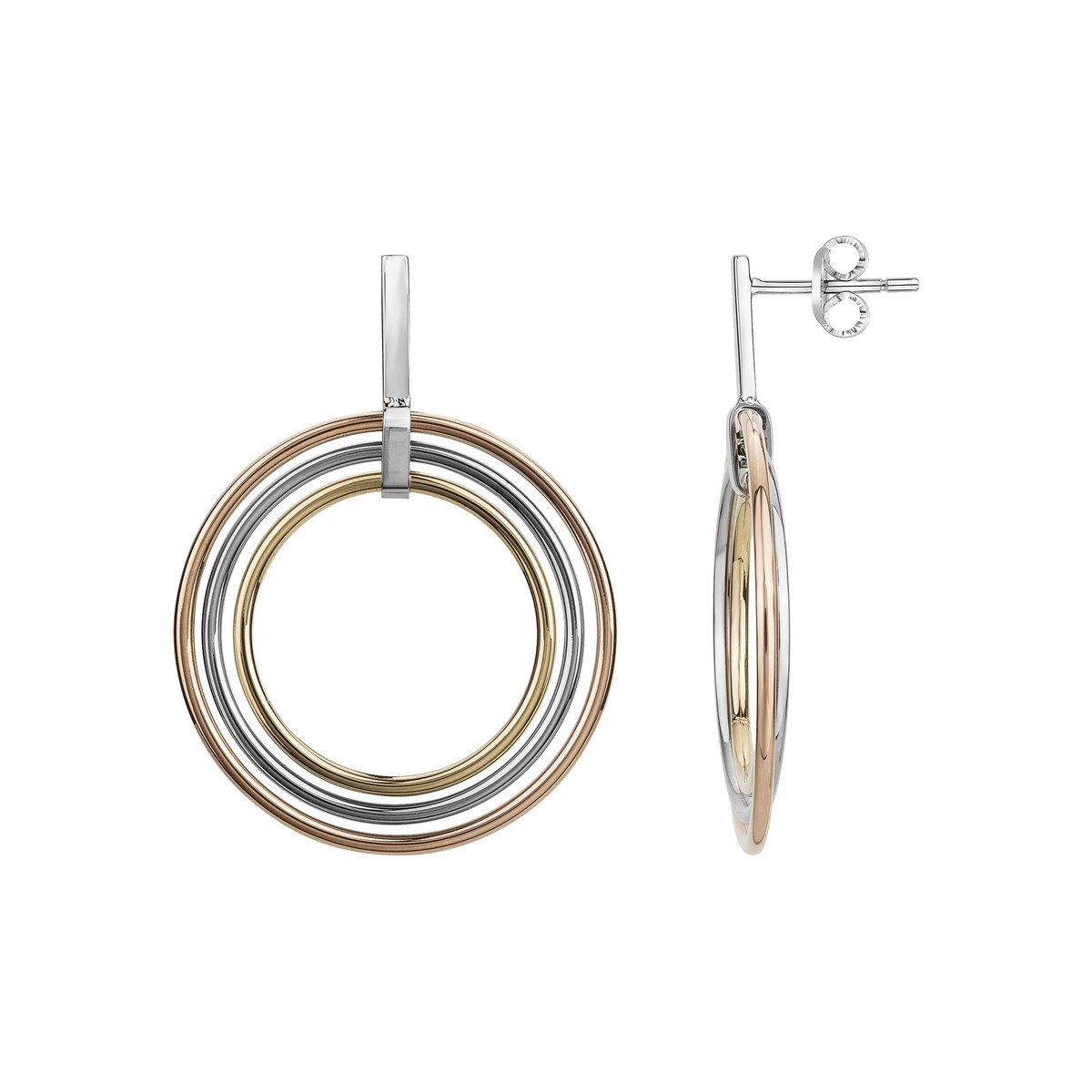 Boucles d'oreilles pendantes en Acier