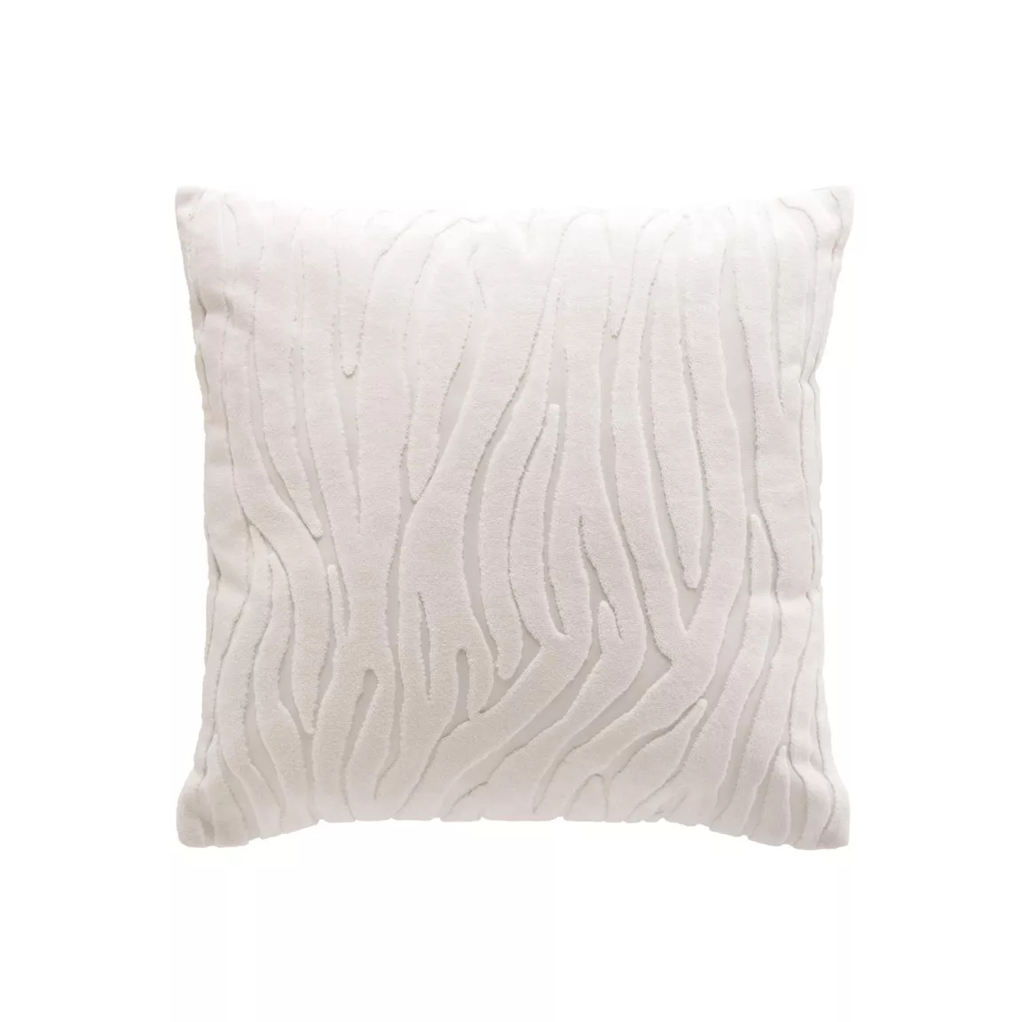 Housse de coussin carrée bouclette (40 x 40 cm) Venezia Blanche
