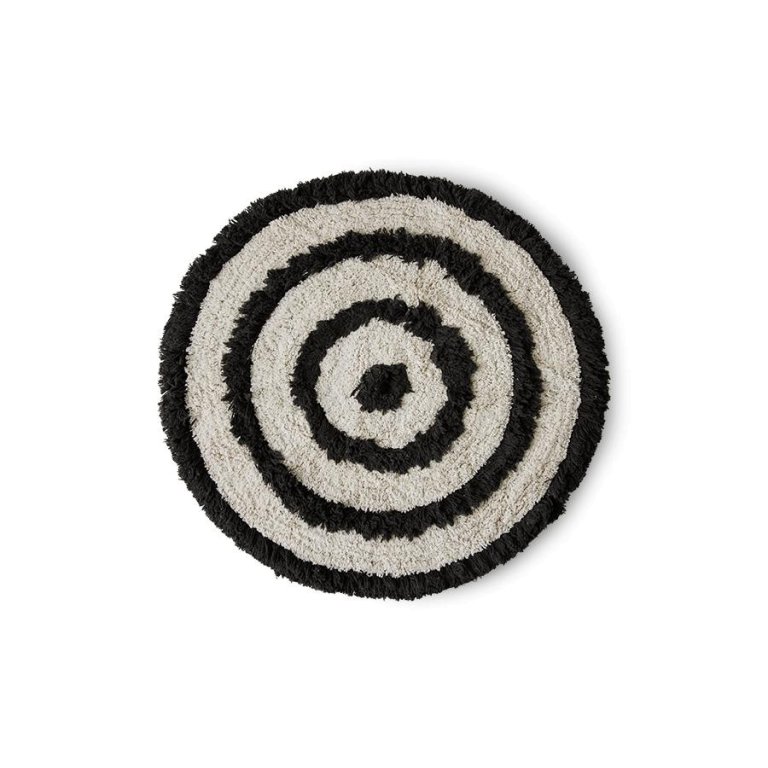 HKliving Round badmat Ø80 monochroom