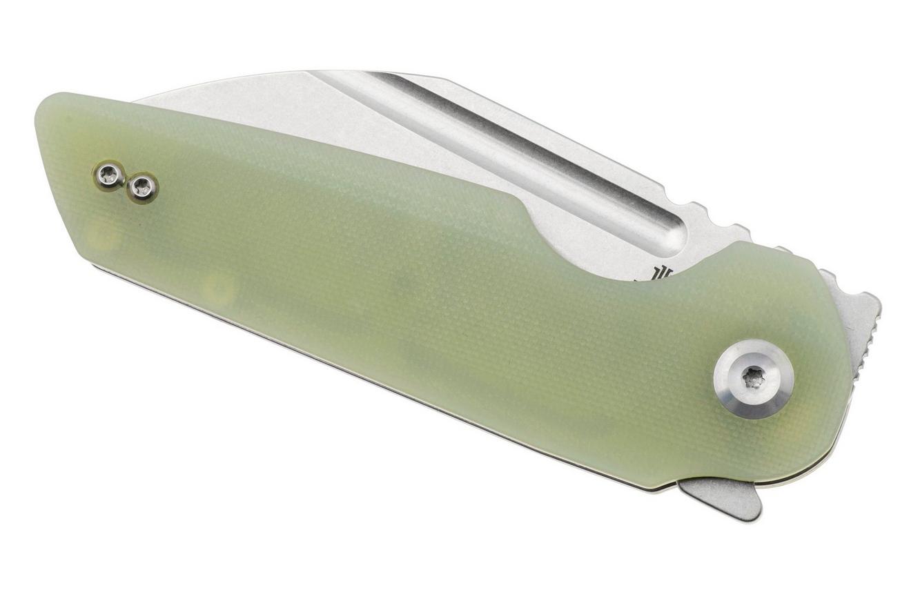 Tenable Knives Rafe L T1048A2 Rafe L, Stonewashed 14C28N, Jade G10, zakmes, 4T5 design