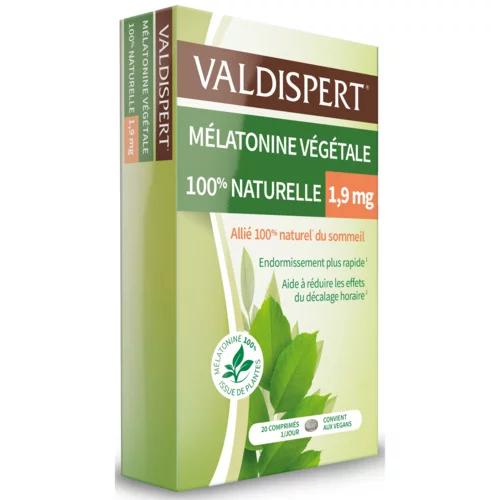Mélatonine Végétale 100% Naturelle 1,9mg - 20 Comprimés