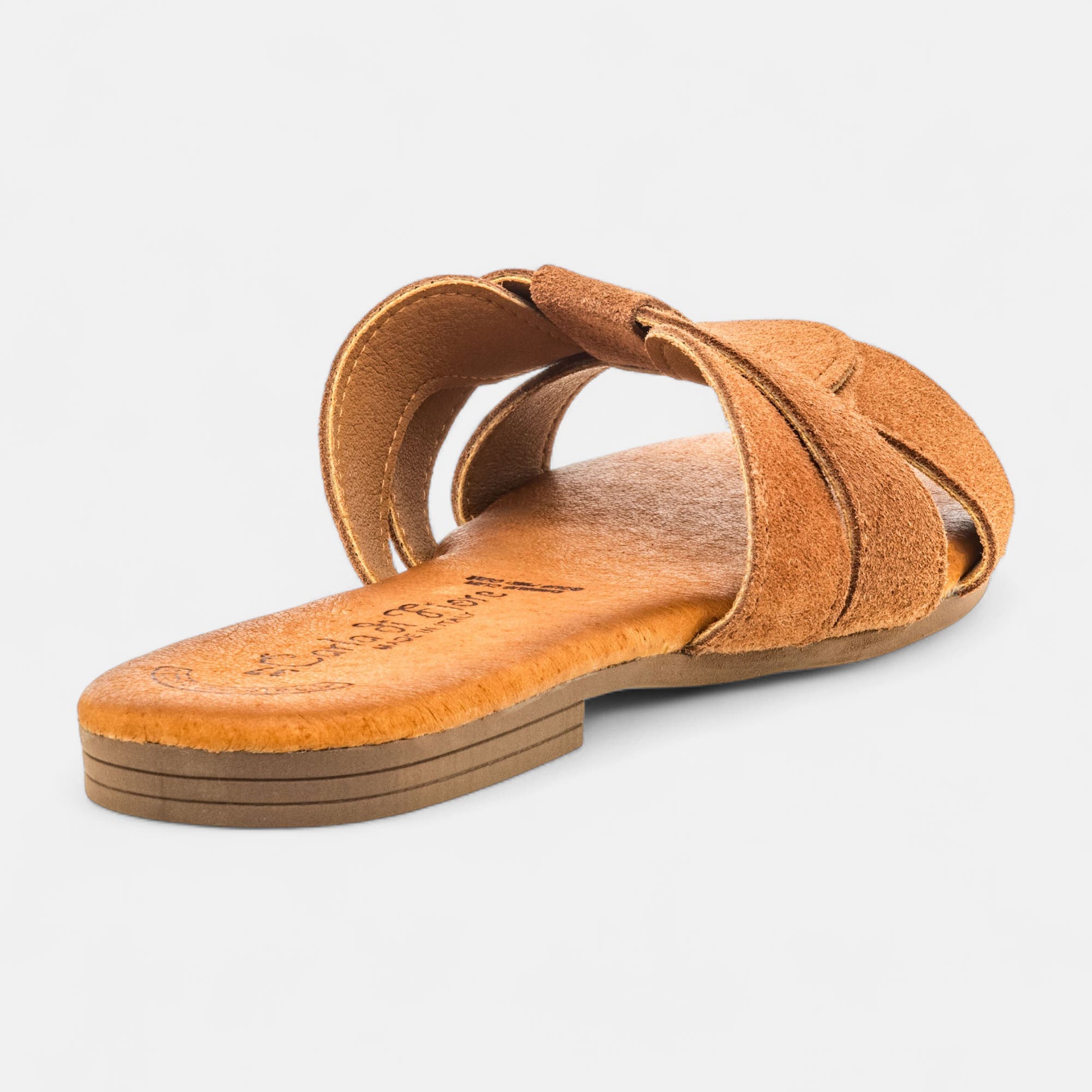 Mules Femme en cuir marron