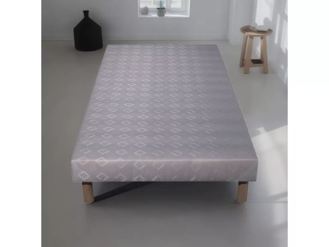Sommier tapissier blanc - 90x190