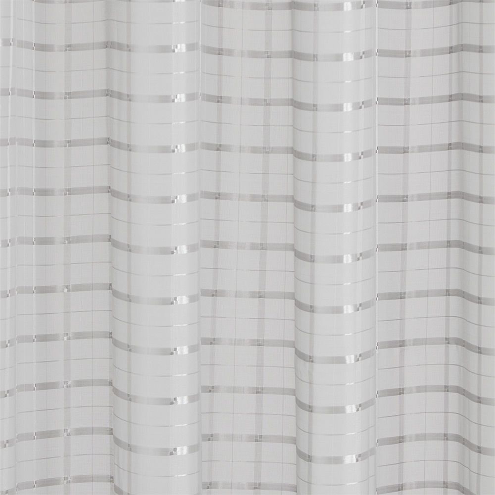 Voilage à motif rayures effet perle 140x240 cm