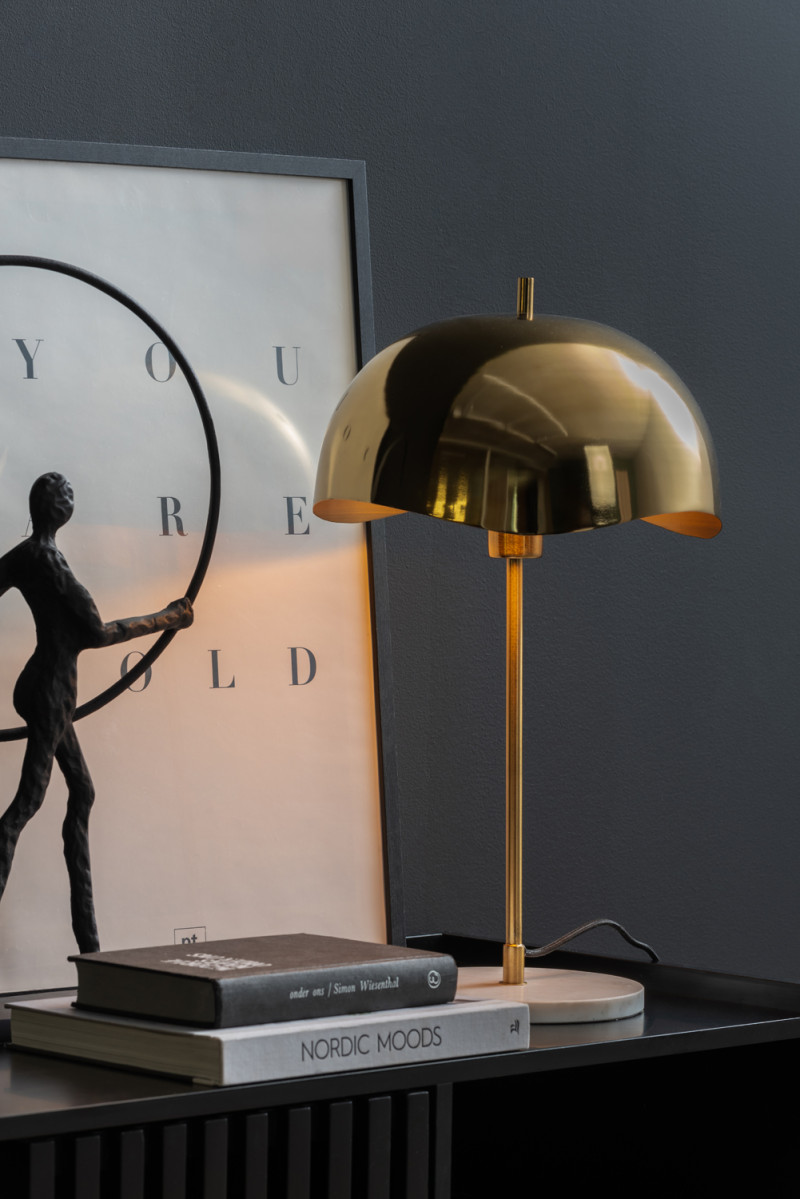 Table Lamp Waved Dome LM2125LB Soft brown