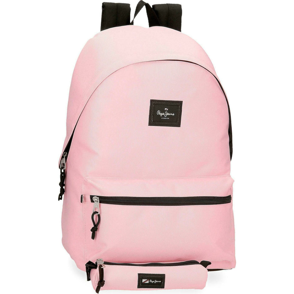 Mochila com Estojo Aris Colorful Rosa Pepe Jeans
