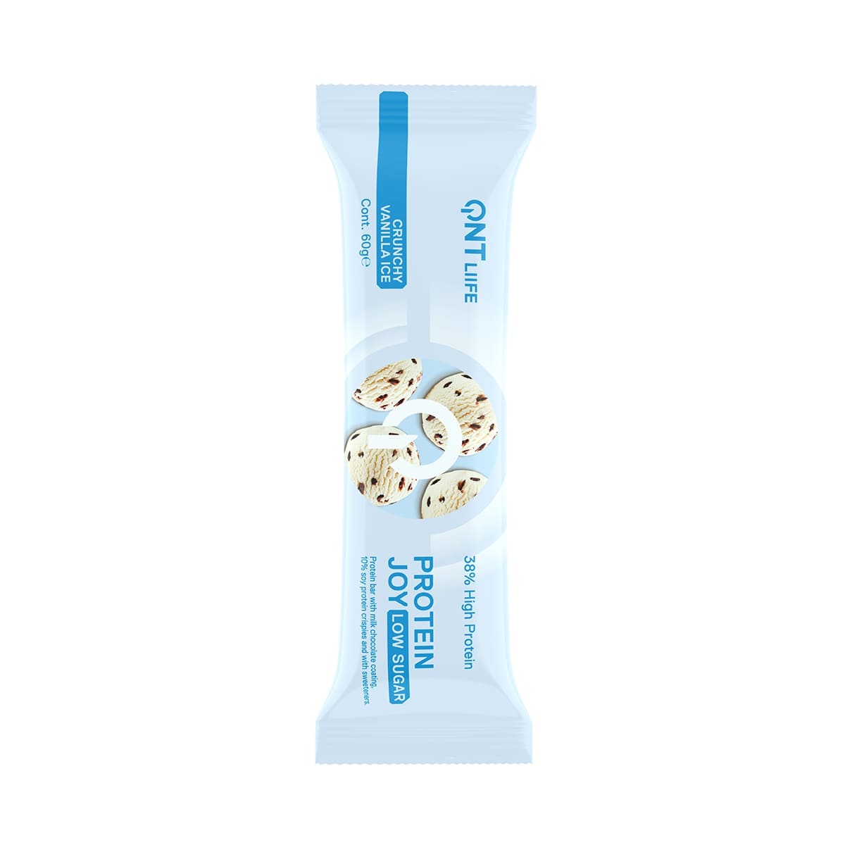 QNT 38% Protein Joy Bar Low Sugar<br>60 g, Vanilla Crisp