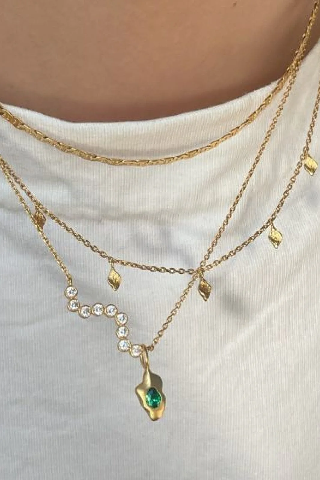 Stine A Tout Petit Ile De L'Amour Necklace Goldenen