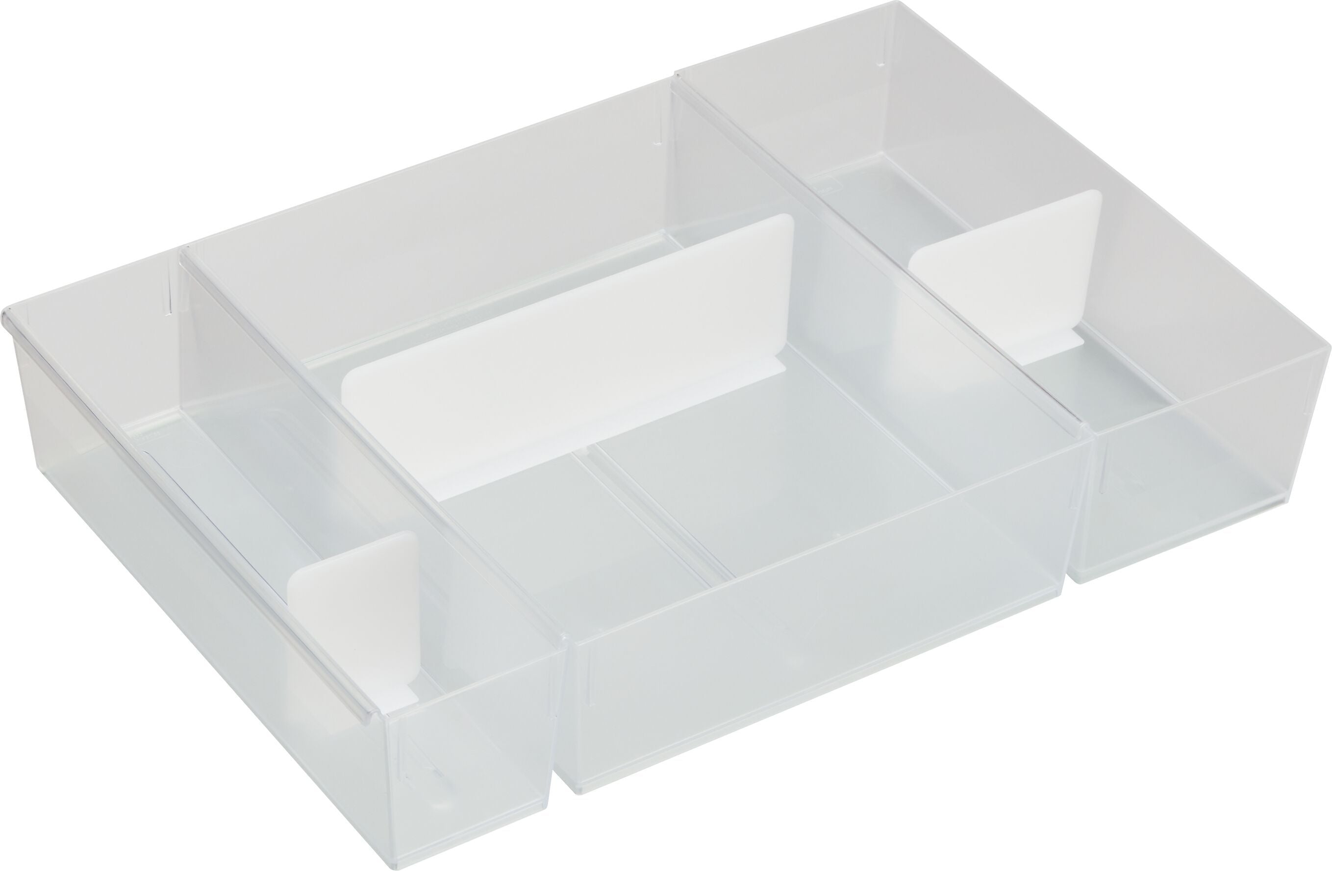 DRAWER L Schubladen-Organizer - Transparent / B: 27.0 cm x T: 9.5 cm x H: 33.0 cm
