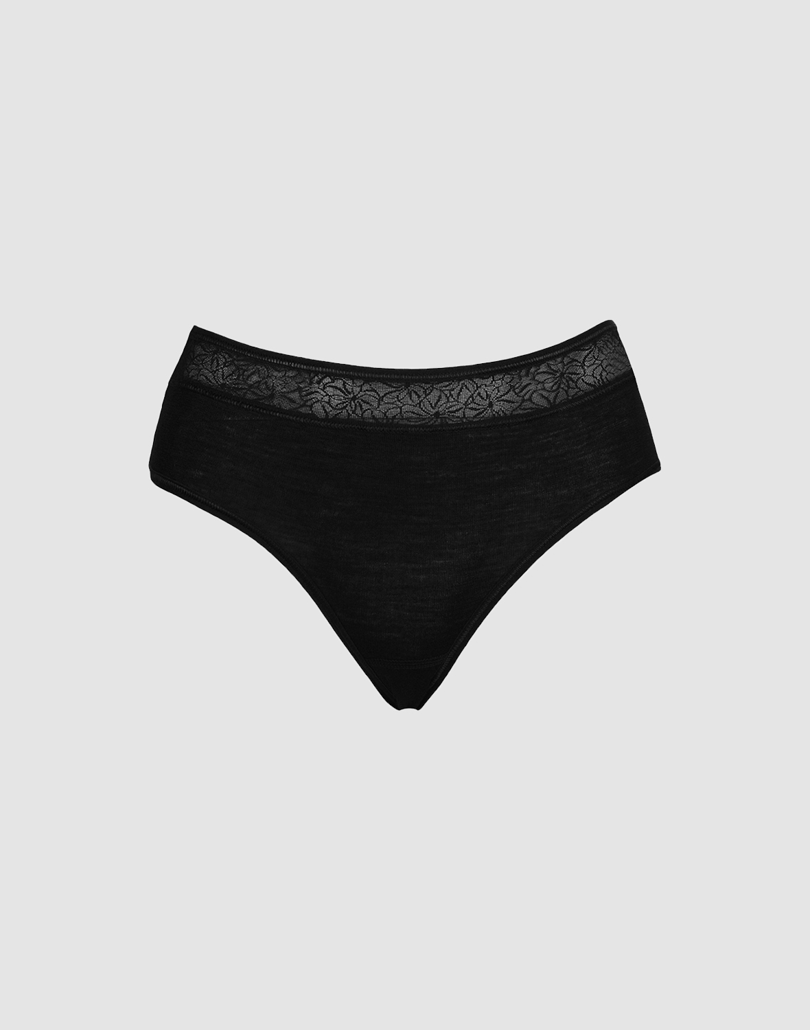 Hooggetailleerde slips van merinowol/zijde voor dames -