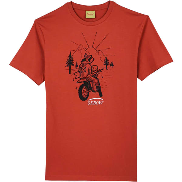 T-shirt OXBOW Q2TACOON BRICK