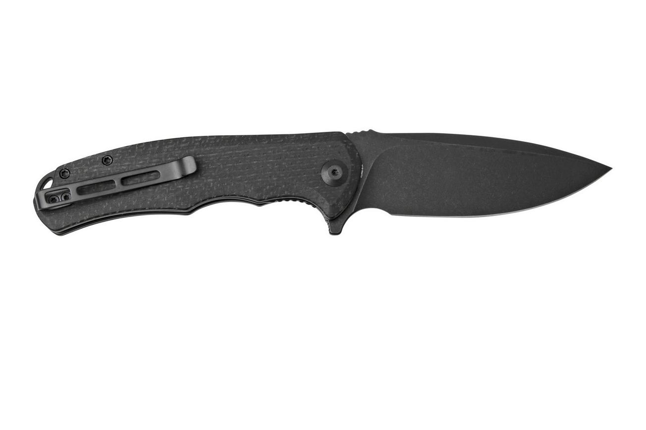 Civivi Praxis C803G Black Coarse Micarta zakmes